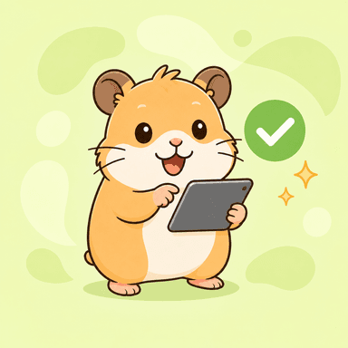 タブレットで答えを確認するログくん